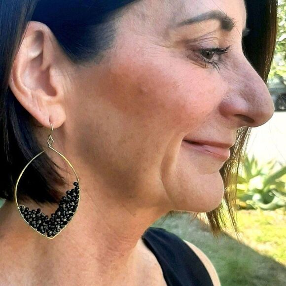 PURPOSE Jewelry Handmade Dusk Gold Drops - Picture 4 of 4